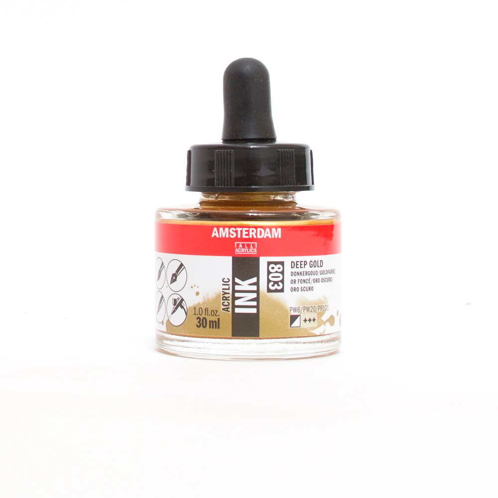 Amsterdam, Ink, Acrylic, Art & School, Acrylic, 30ml, 266260, Deep Gold